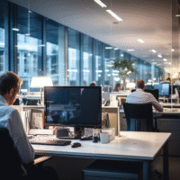 Itinai.com it company office background blured photography by 5fd12c31 5208 4b8e aafe 893f47620ac9 1